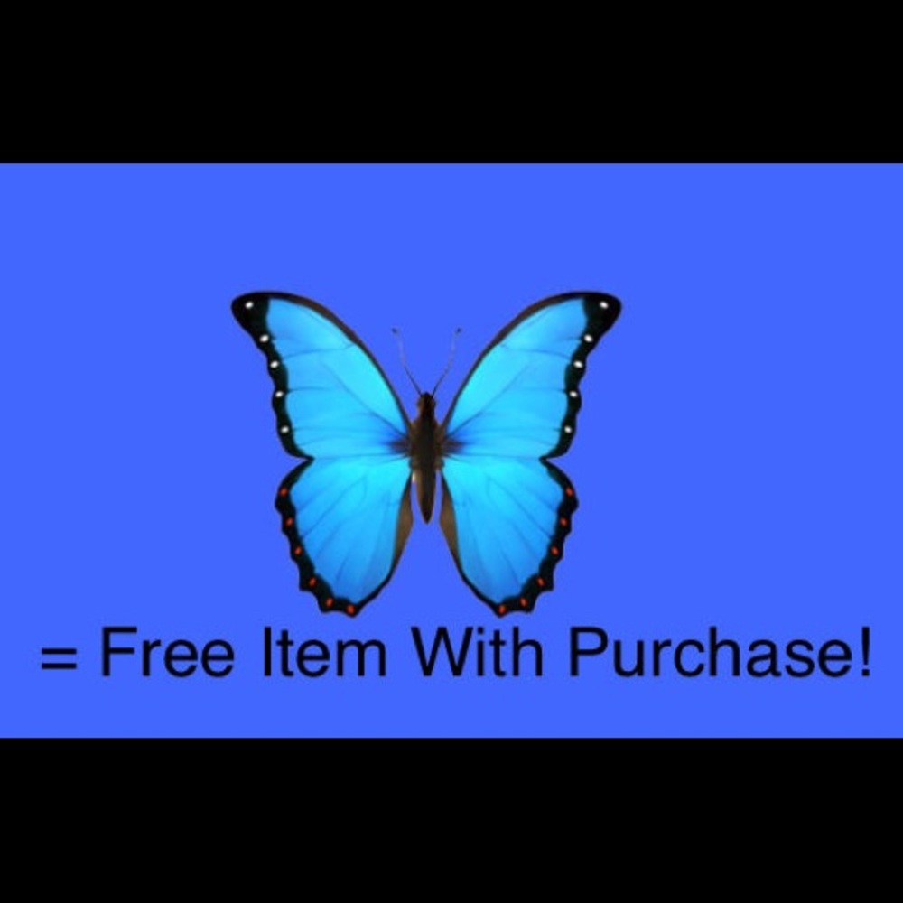 Items with 🦋 are free with purchase!